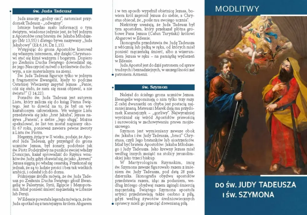 Nowenna do św. Judy Tadeusza: Modlitwa w sprawach trudnych
