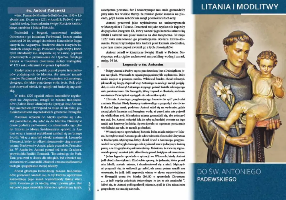 Litania do św. Antoniego: tekst, znaczenie i praktyka