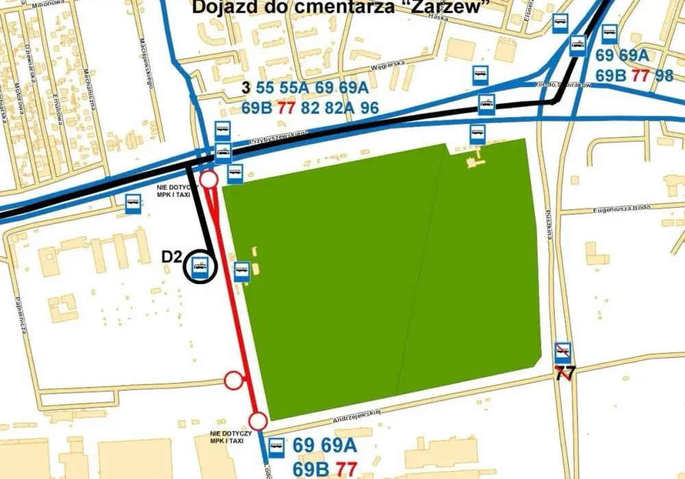 Jak dojechać na cmentarz Zarzew w Łodzi - najlepsze trasy i porady
