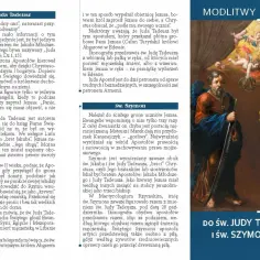 Nowenna do św. Judy Tadeusza w sprawach trudnych. Obraz przedstawia św. Judę Tadeusza i św. Szymona.