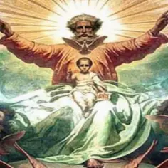 Uroczystość Najświętszej Trójcy: Ojciec, Syn i Duch Święty w chwale.