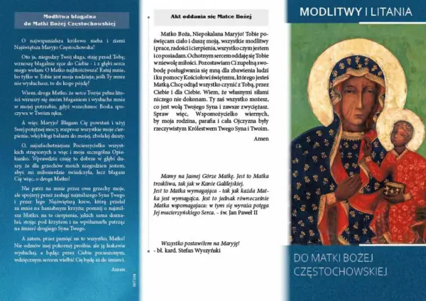 Wezwania do Matki Bożej: Modlitwy, Litanie i Akt Zawierzenia