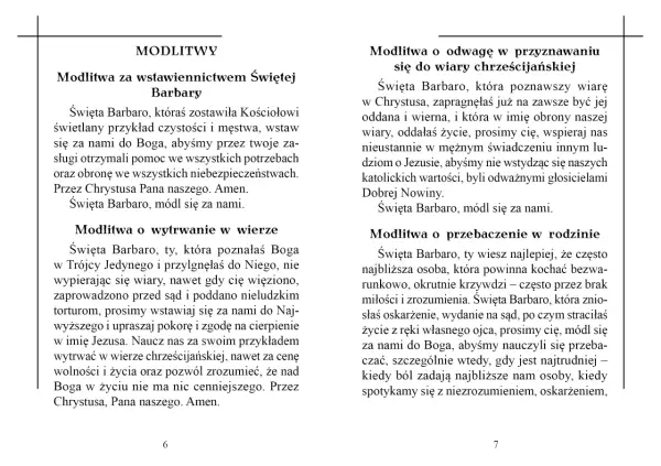 Modlitwa do św. Barbary: Teksty, patronat i pomoc w trudnych chwilach